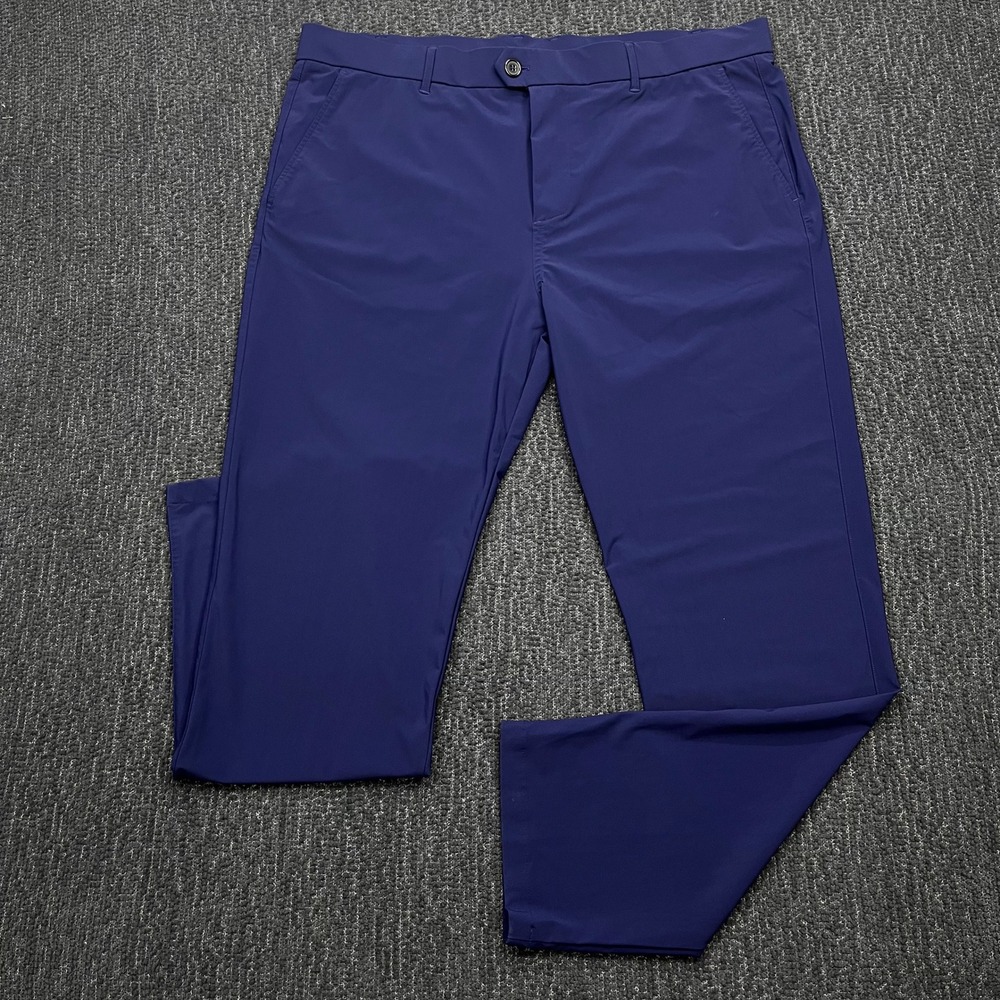 Greyson Montauk Golf Pants Mens 40x32 Navy Blue Technical Stretch Trousers